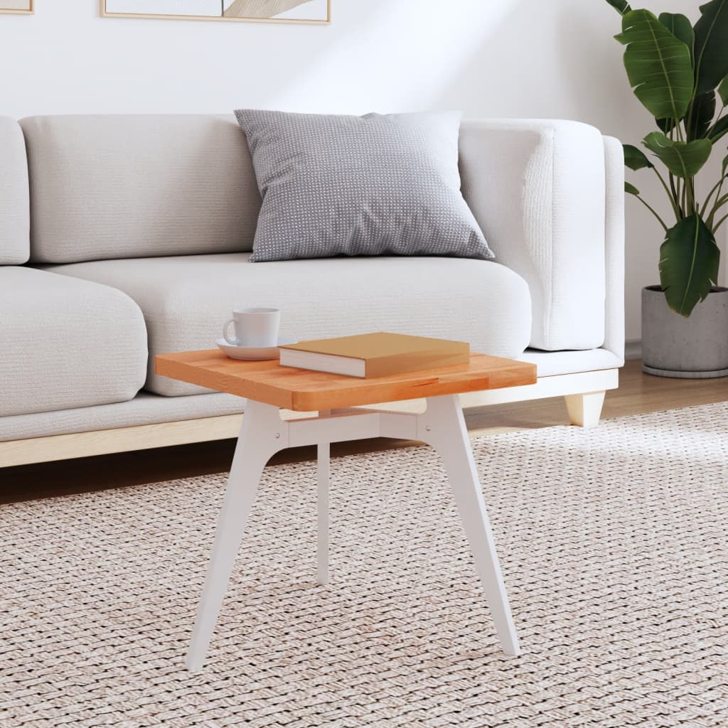 Bordsskiva 40x40x2,5 cm fyrkantig massivt bokträ