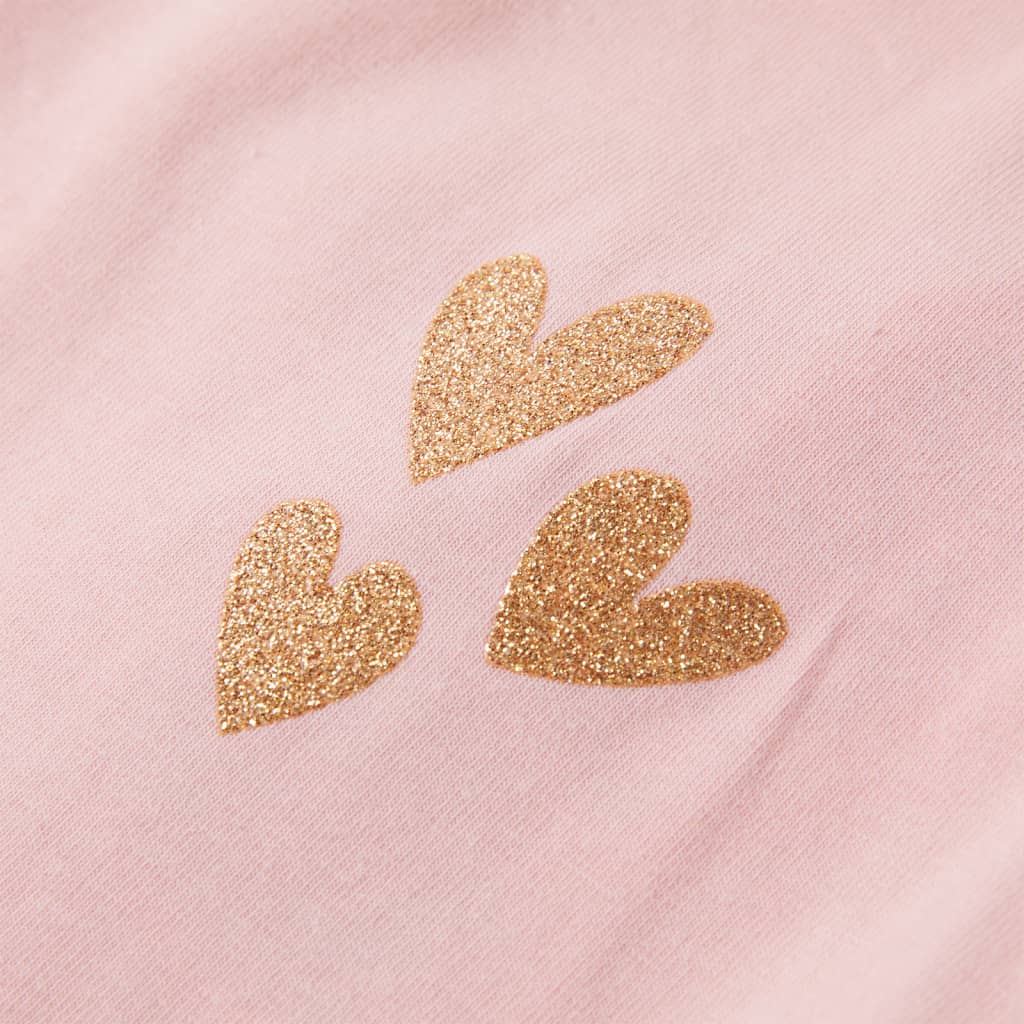 Ärmlös barnlinne ljusrosa 140