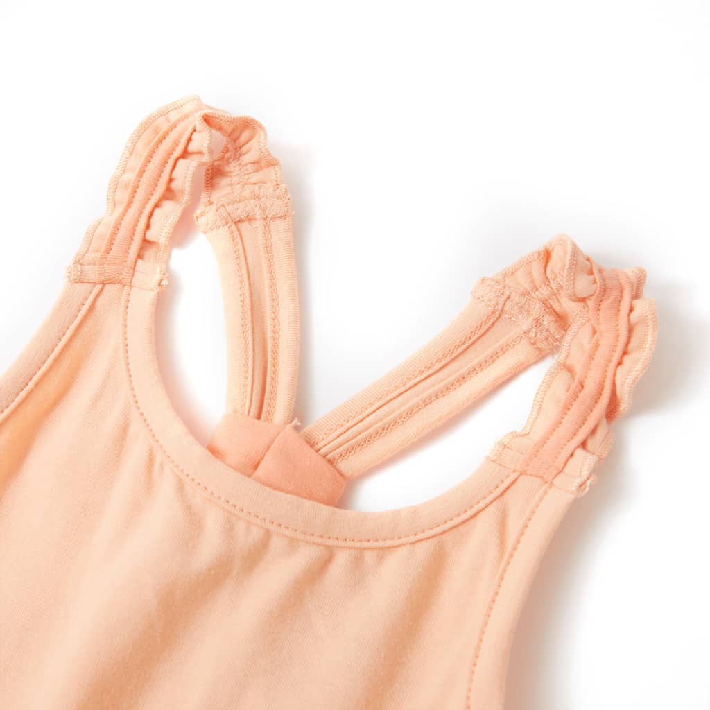 Ärmlös barnlinne orange 104