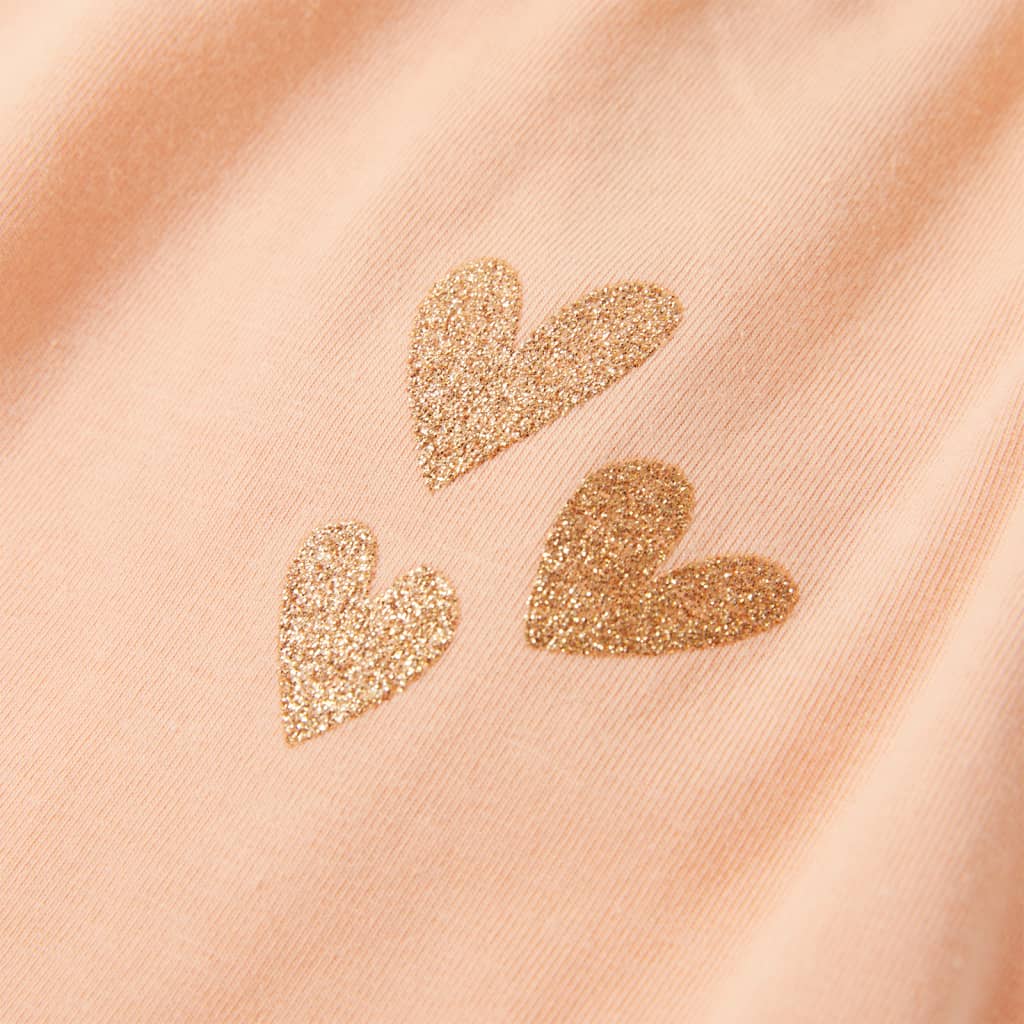 Ärmlös barnlinne orange 104