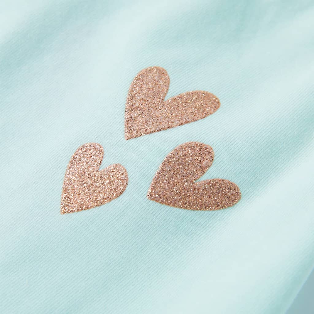 Ärmlös barnlinne mintgrön 140