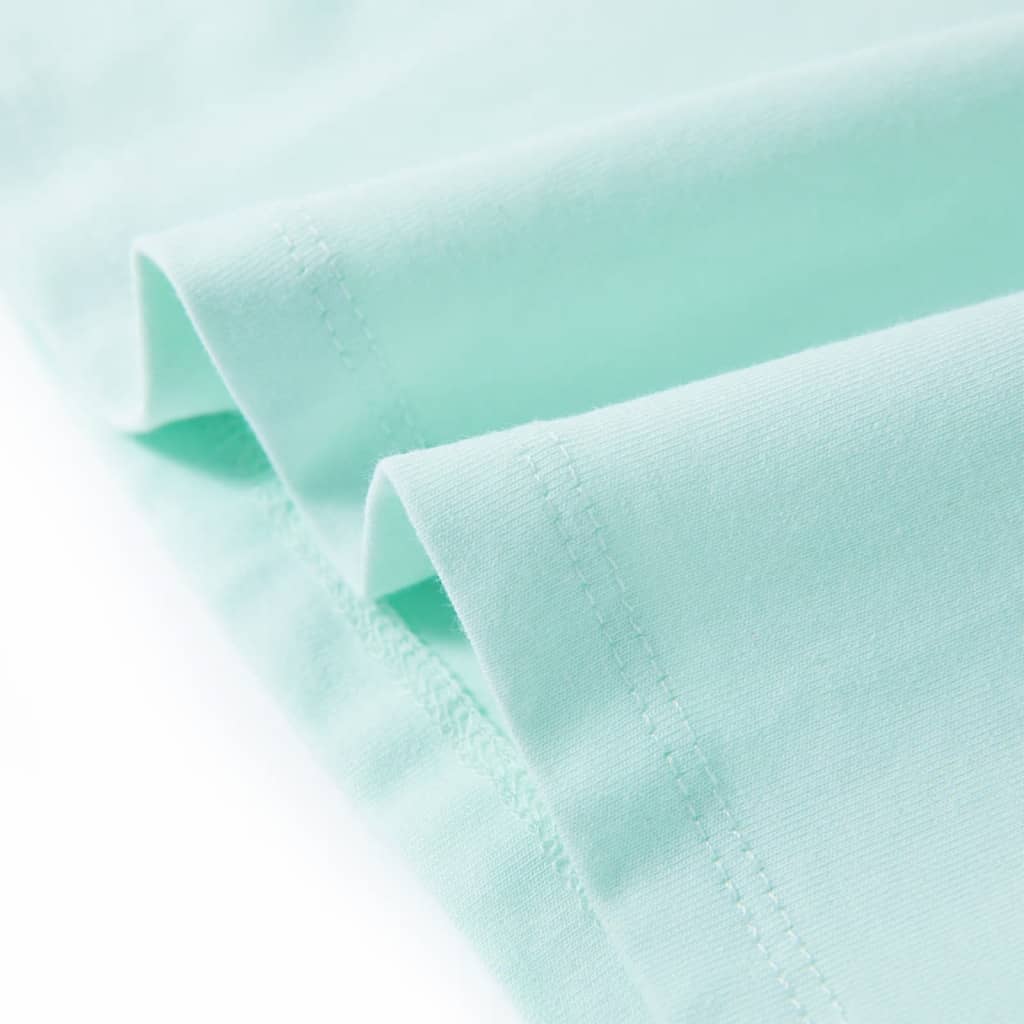 Ärmlös barnlinne mintgrön 140