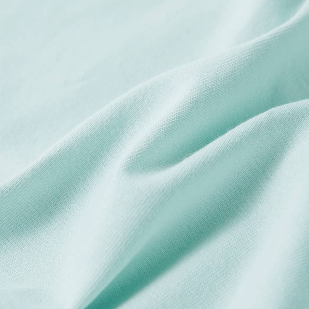 Ärmlös barnlinne ljus mintgrön 116