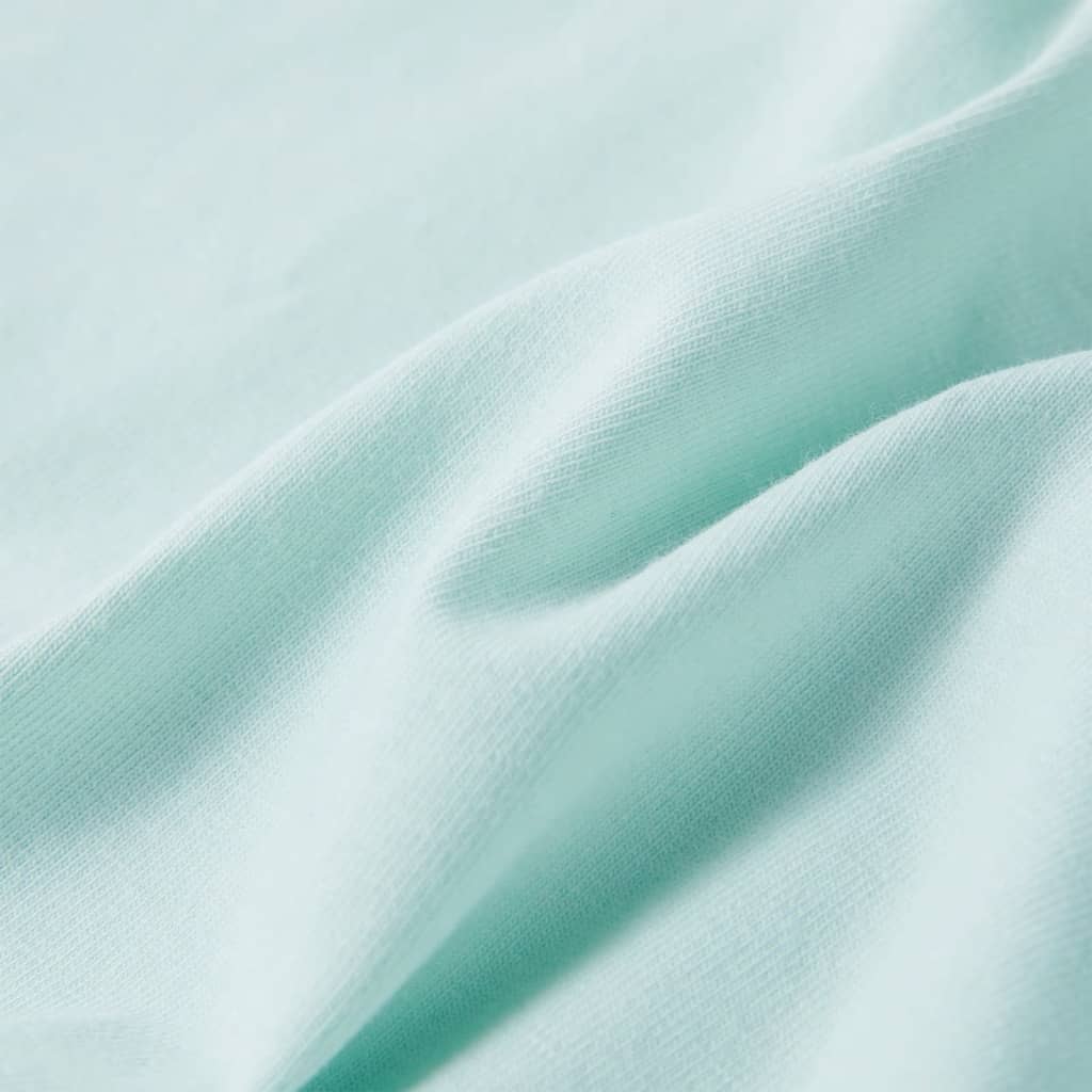 Ärmlös barnlinne ljus mintgrön 128