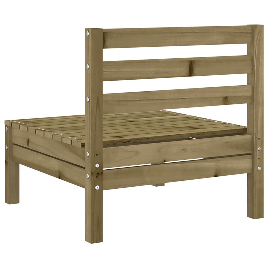 Trädgårdssoffor utan armstöd 2 st impregnerad furu