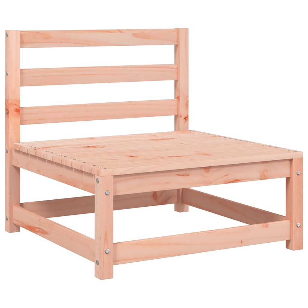 Trädgårdssoffa utan armstöd med dynor massivt douglasträ