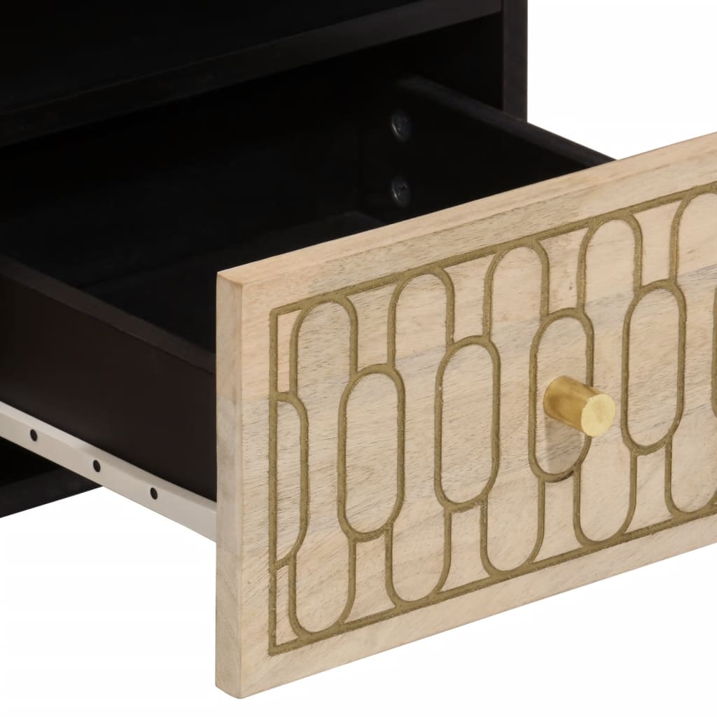 Tv-bänk 70x33x46 cm massivt mangoträ