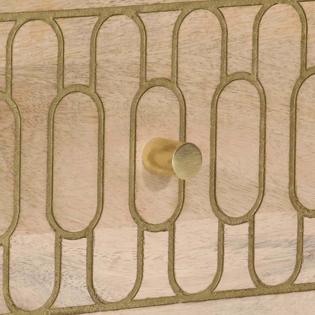 Tv-bänk 70x33x46 cm massivt mangoträ