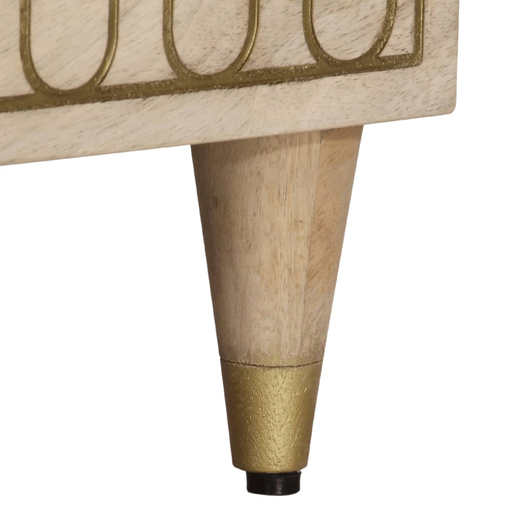 Tv-bänk 70x33x46 cm massivt mangoträ