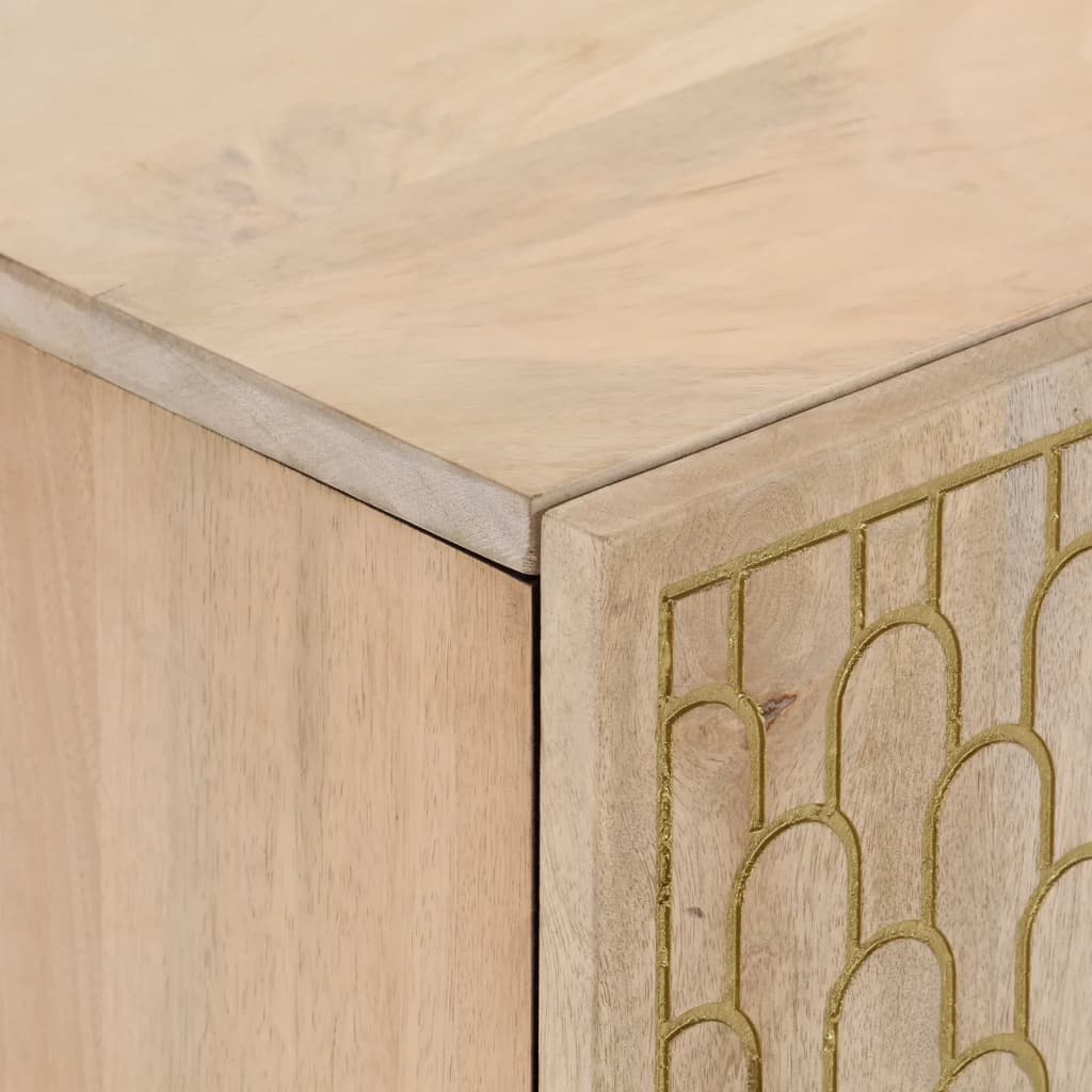 Tv-bänk 80x31x46 cm massivt mangoträ