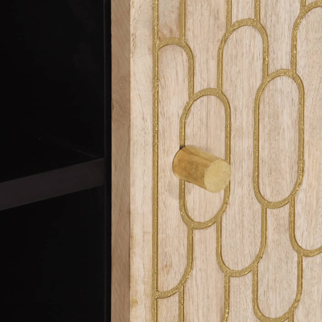 Tv-bänk 80x31x46 cm massivt mangoträ