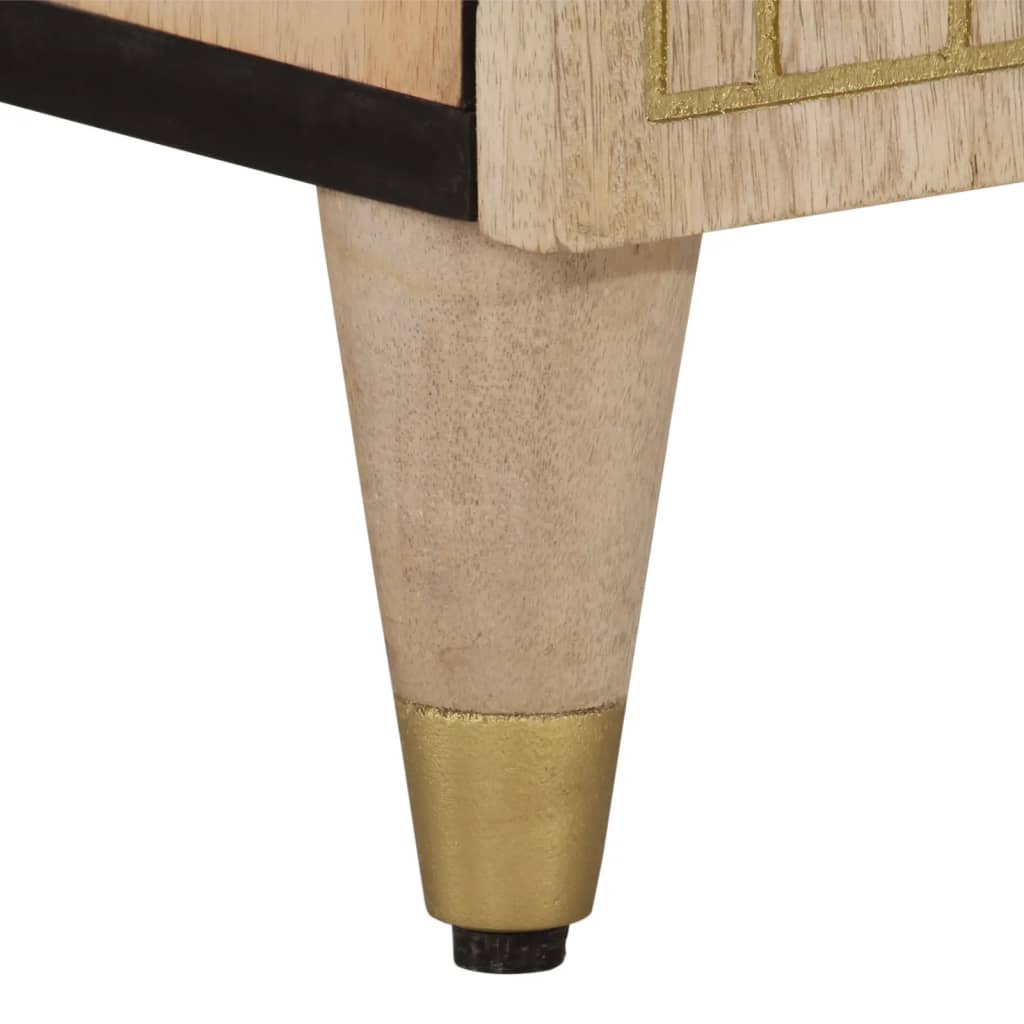 Tv-bänk 80x31x46 cm massivt mangoträ