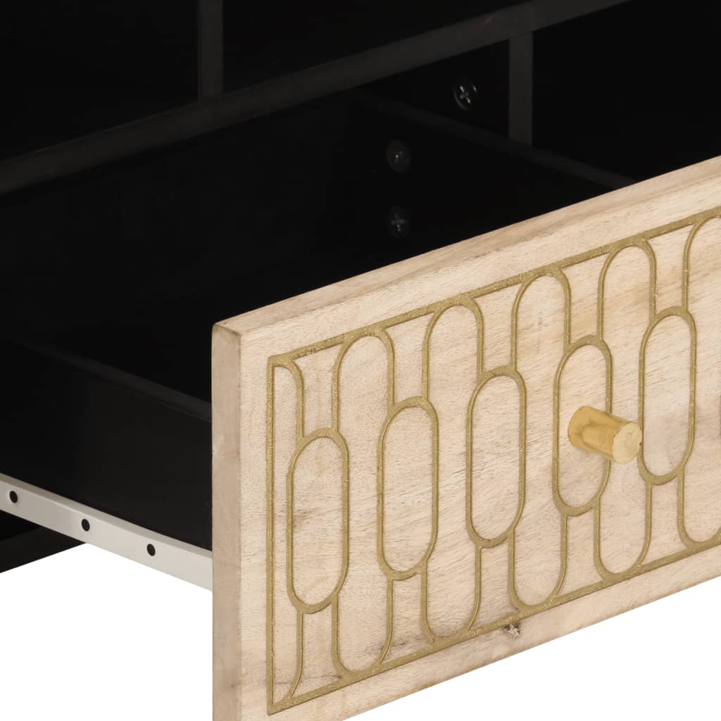 Tv-bänk 100x33x46 cm massivt mangoträ