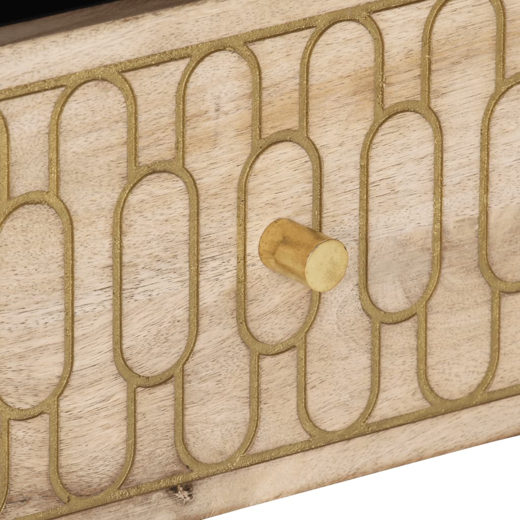 Tv-bänk 100x33x46 cm massivt mangoträ