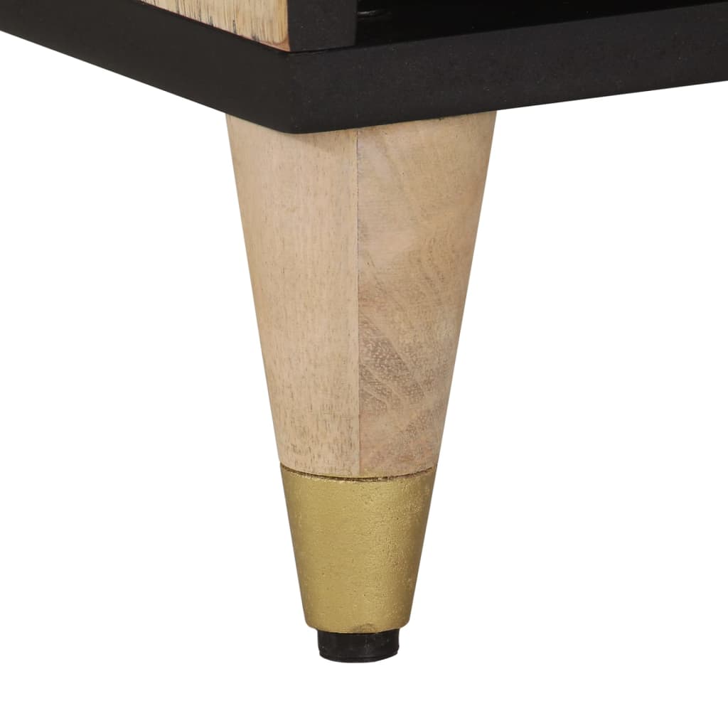 Tv-bänk 100x33x46 cm massivt mangoträ