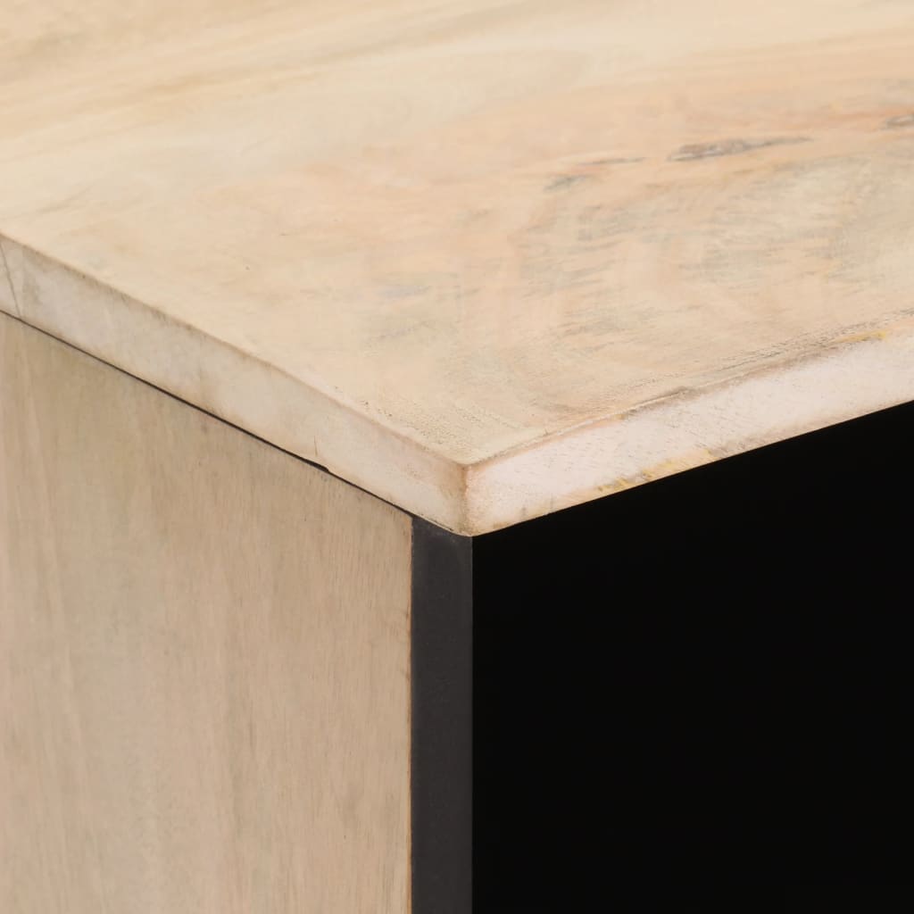 Tv-bänk 80x33x46 cm massivt mangoträ