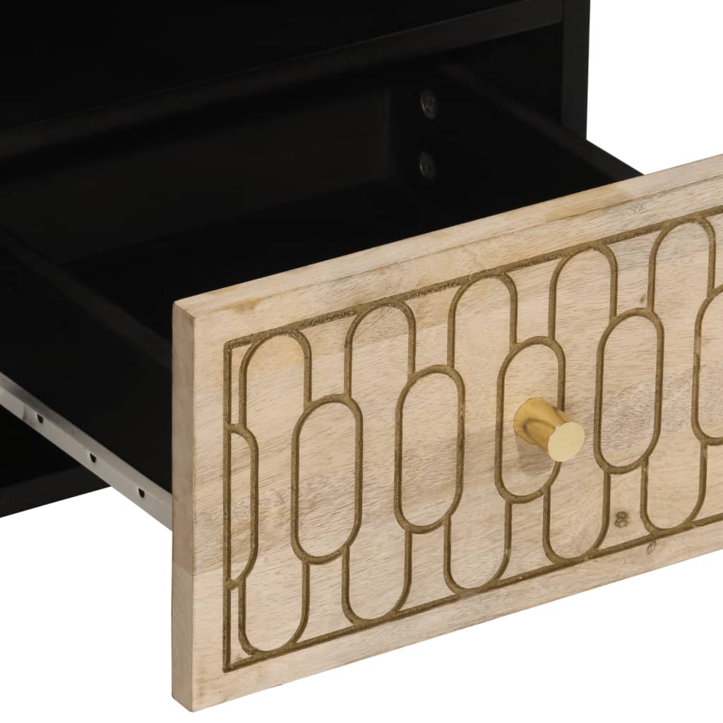 Tv-bänk 100x33x46 cm massivt mangoträ