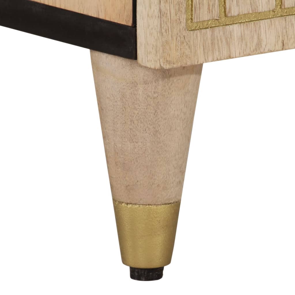 Tv-bänk 100x33x46 cm massivt mangoträ