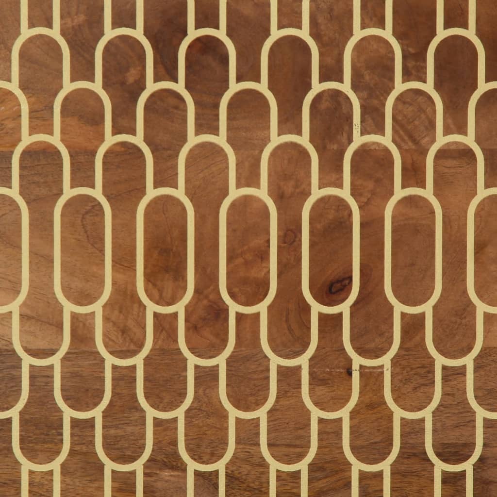 Tv-bänk 80x33x46 cm massivt mangoträ