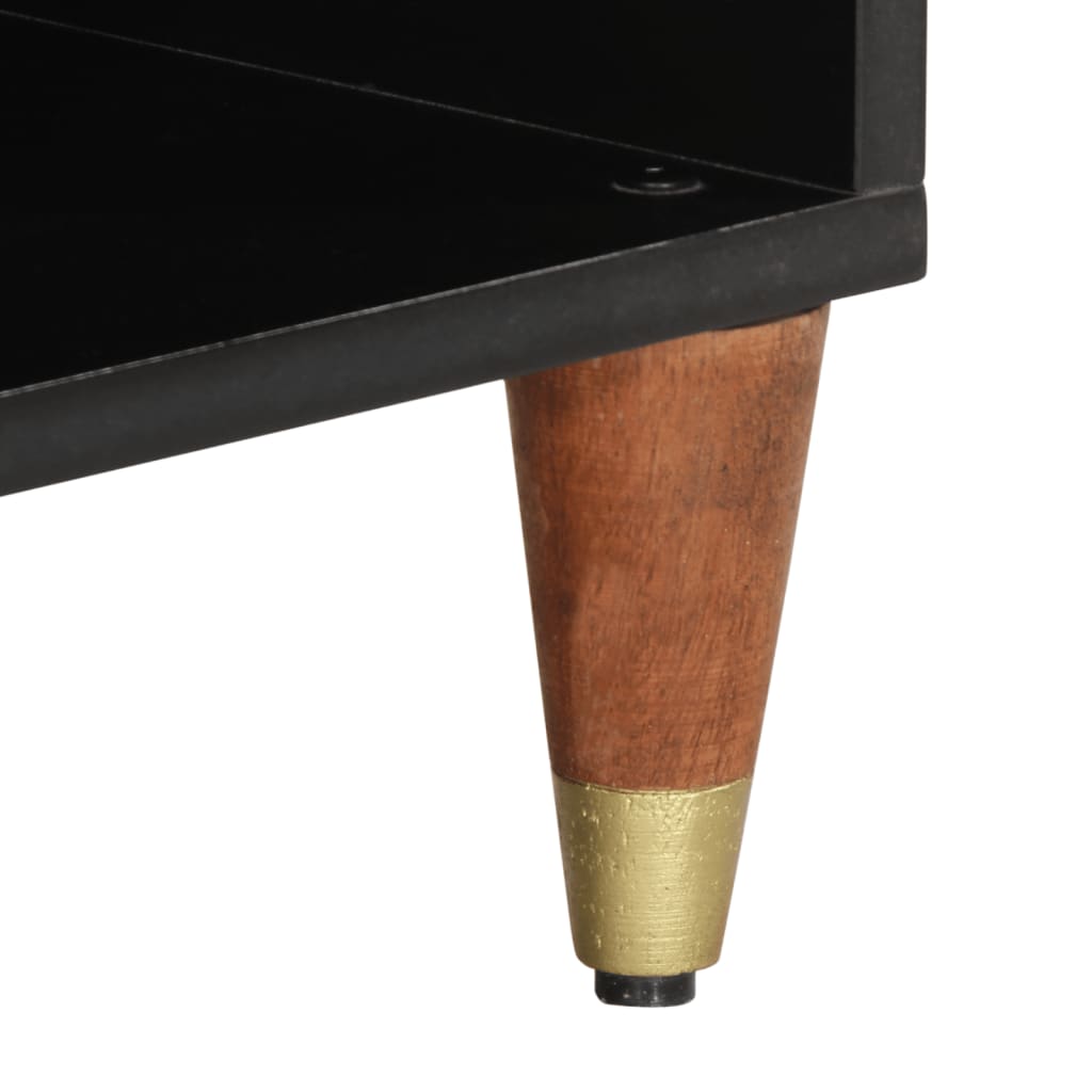 Tv-bänk 80x33x46 cm massivt mangoträ