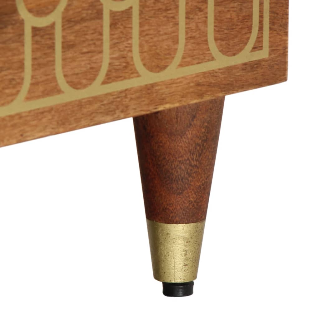 Tv-bänk 100x33x46 cm massivt mangoträ