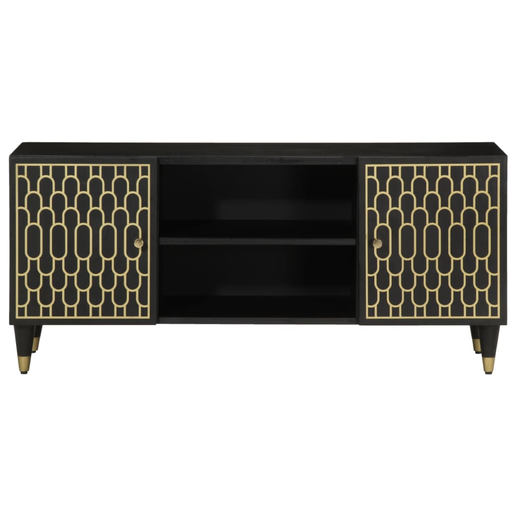 Tv-bänk 105x33x46 cm massivt mangoträ