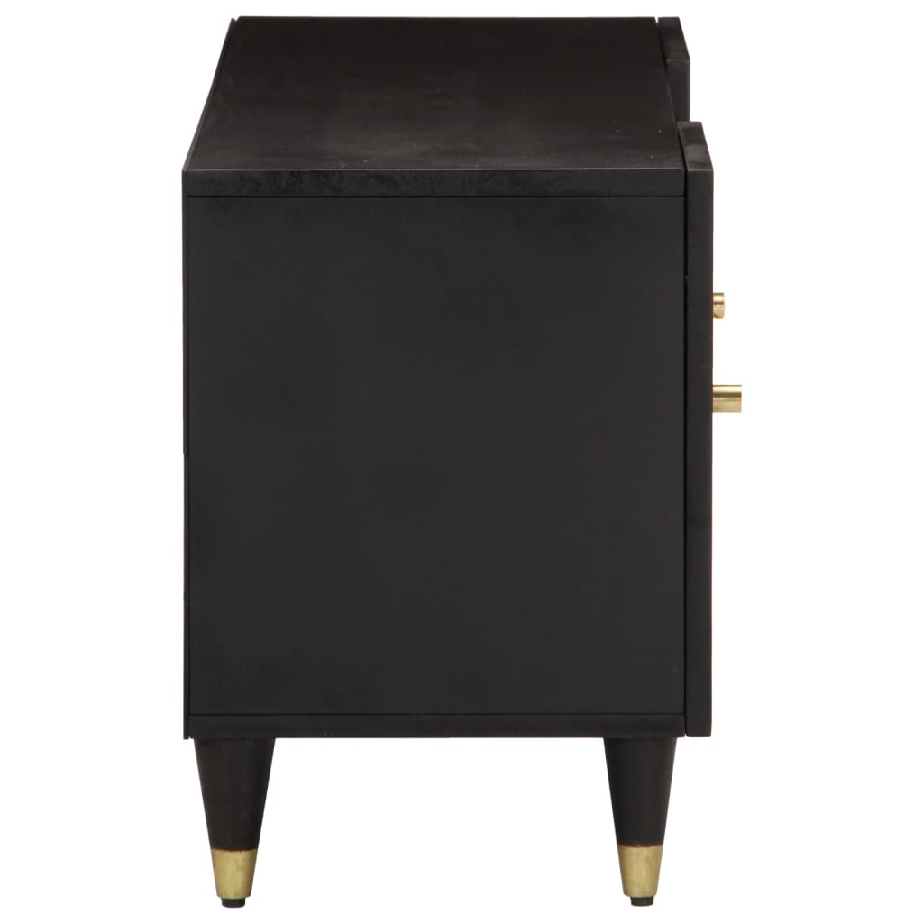 Tv-bänk 105x33x46 cm massivt mangoträ