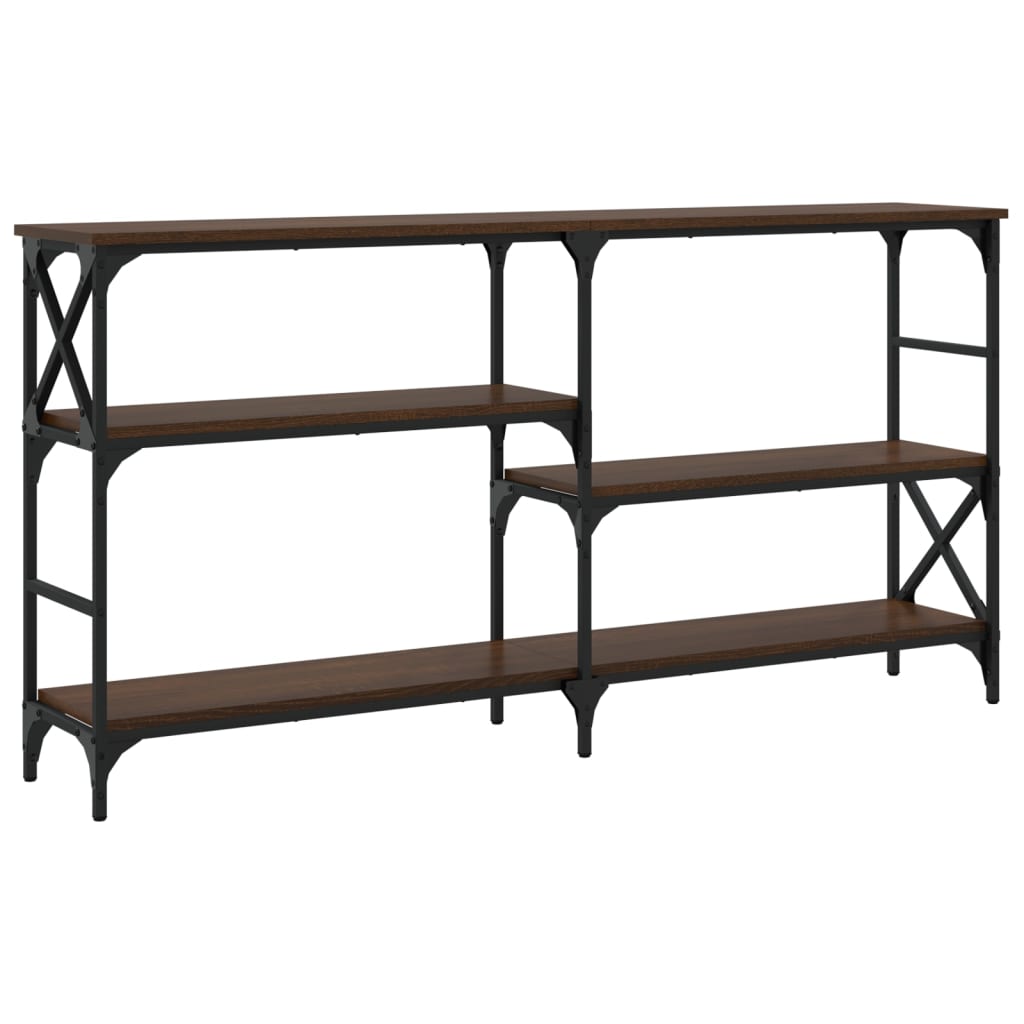 Avlastningsbord brun ek 150x29x76,5 cm konstruerat trä