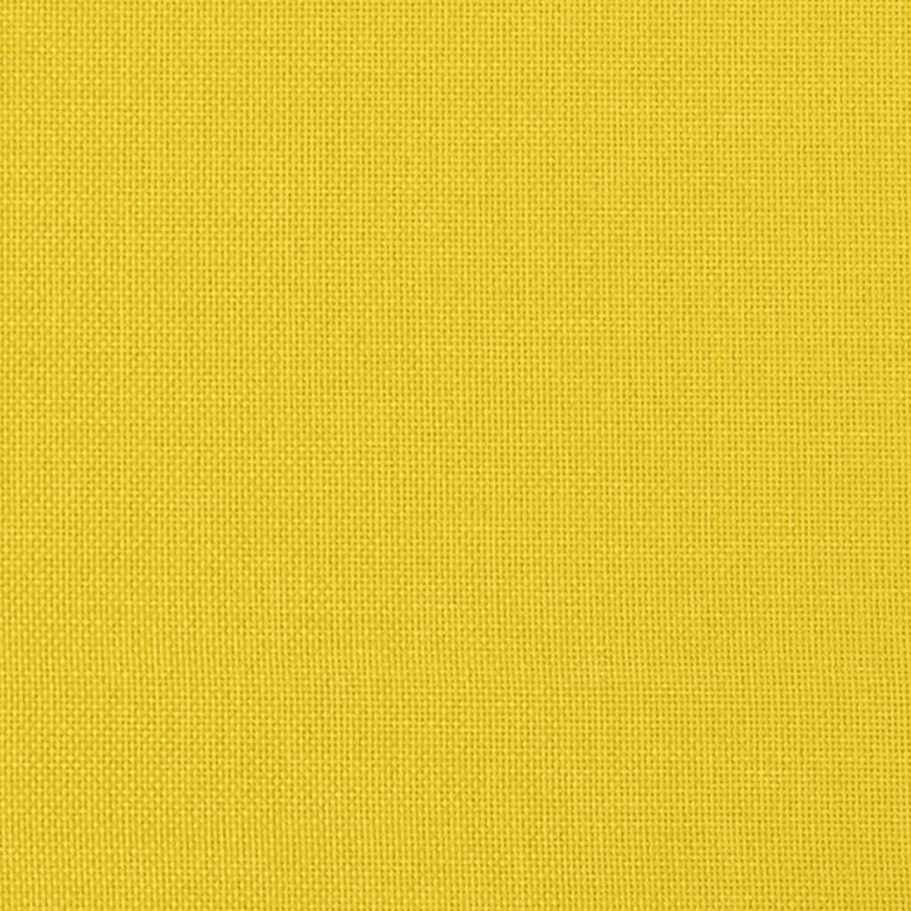 Fåtölj ljusgul 60 cm tyg