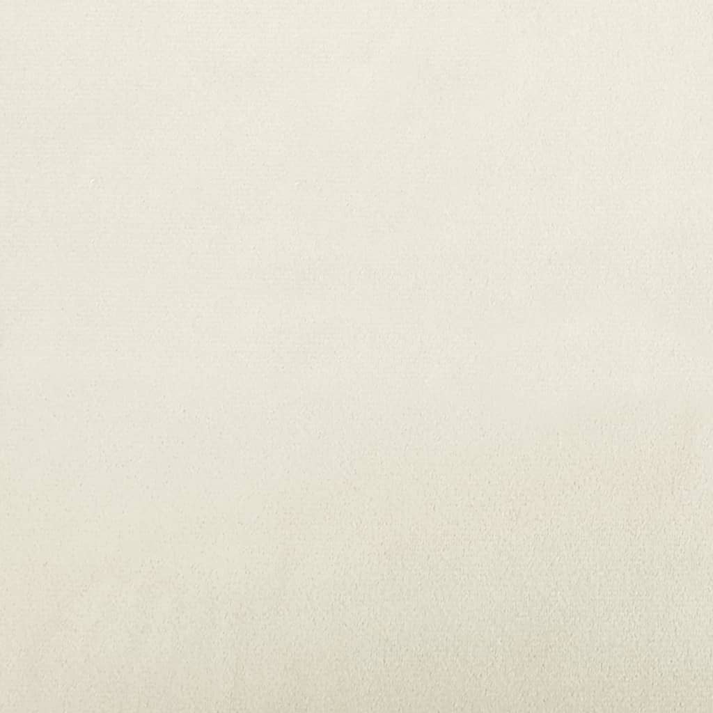 Fåtölj Gräddvit 60 cm sammet