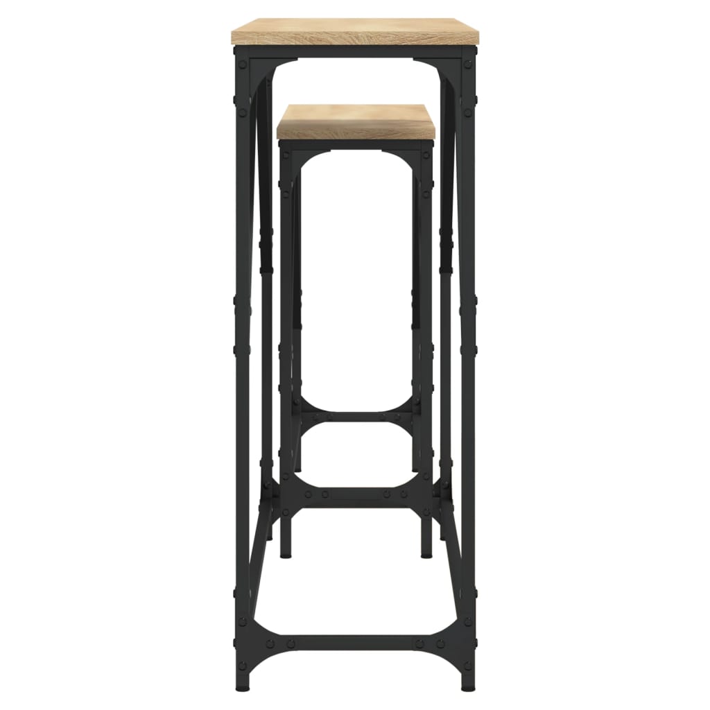 Avlastningsbord 2 st sonoma-ek konstruerat trä