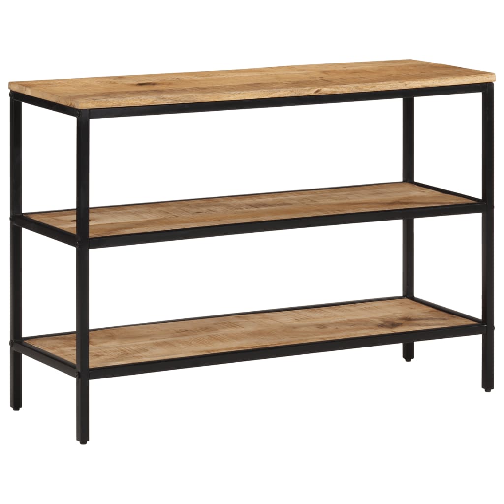 Avlastningsbord 100x35x70 cm massivt grovt mangoträ