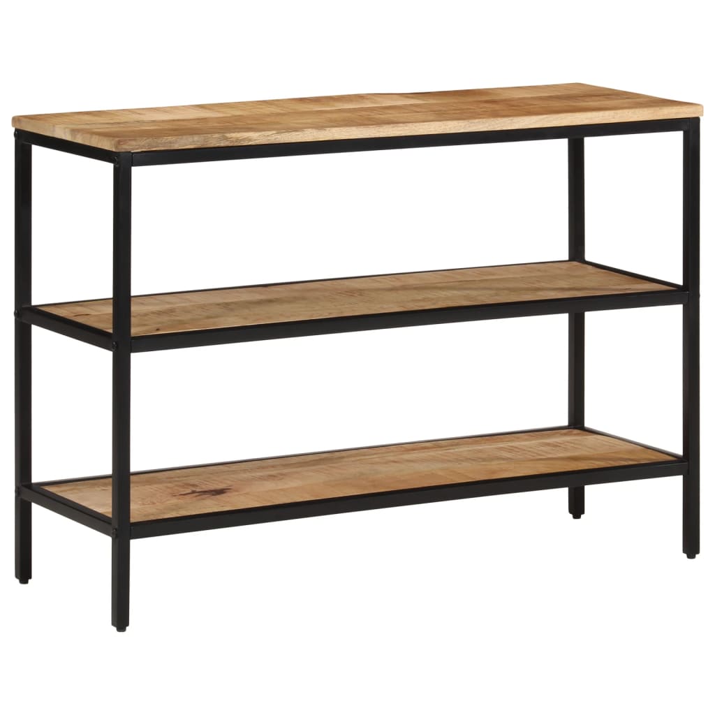 Avlastningsbord 100x35x70 cm massivt grovt mangoträ