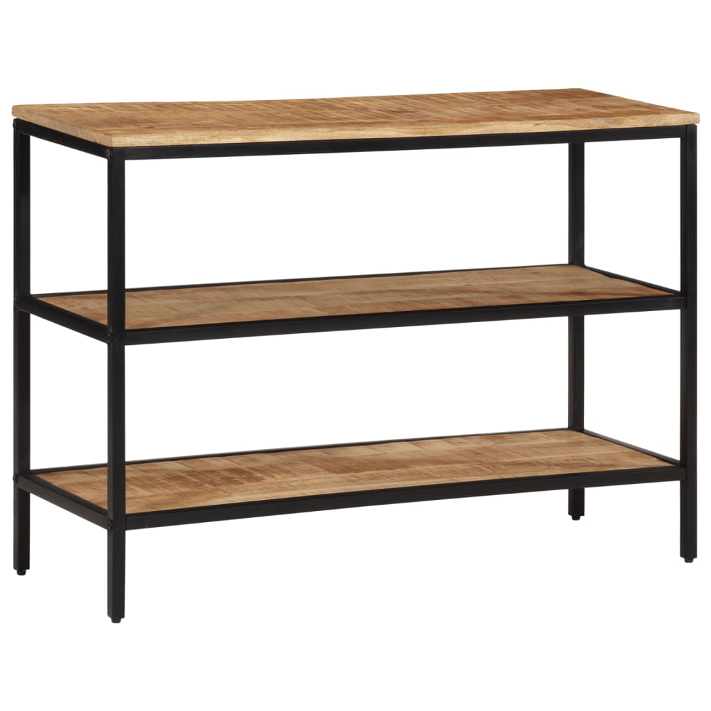 Avlastningsbord 100x35x70 cm massivt grovt mangoträ