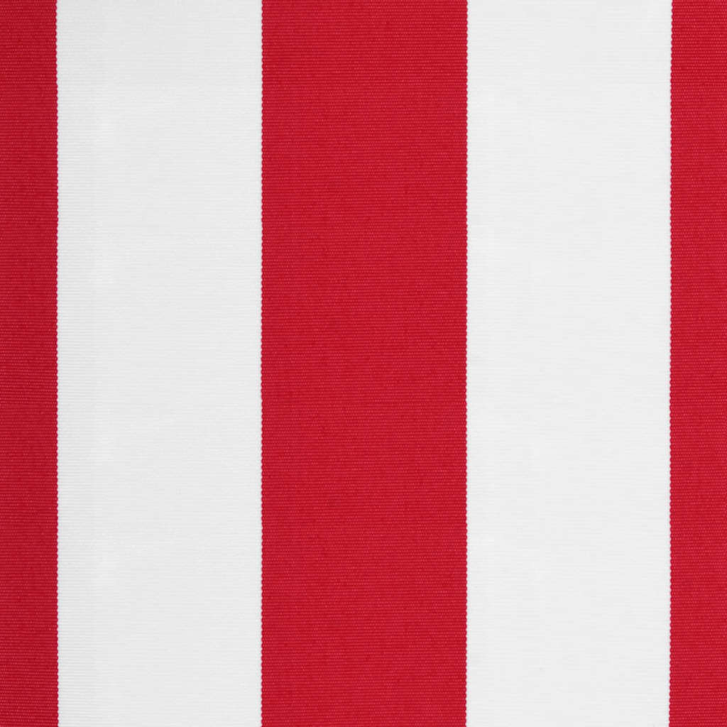 Markisväv röd och vit randig 3x2,5 m