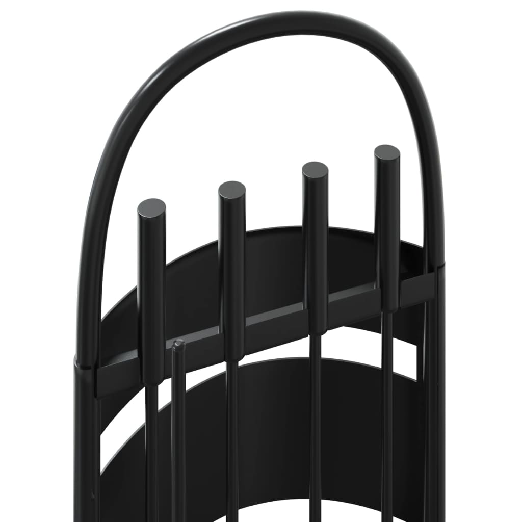 5-delat verktygsset för eldstad 23x15x66 cm stål