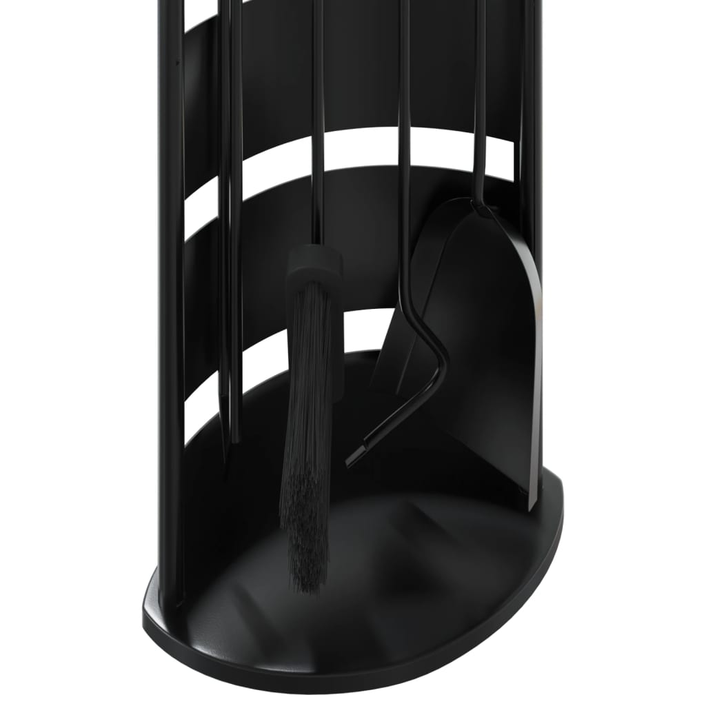 5-delat verktygsset för eldstad 23x15x66 cm stål