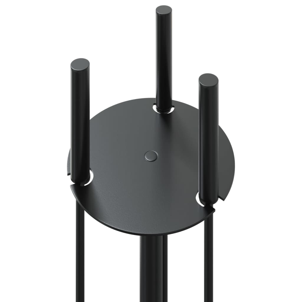 4-delat verktygsset för eldstad 22x59 cm stål