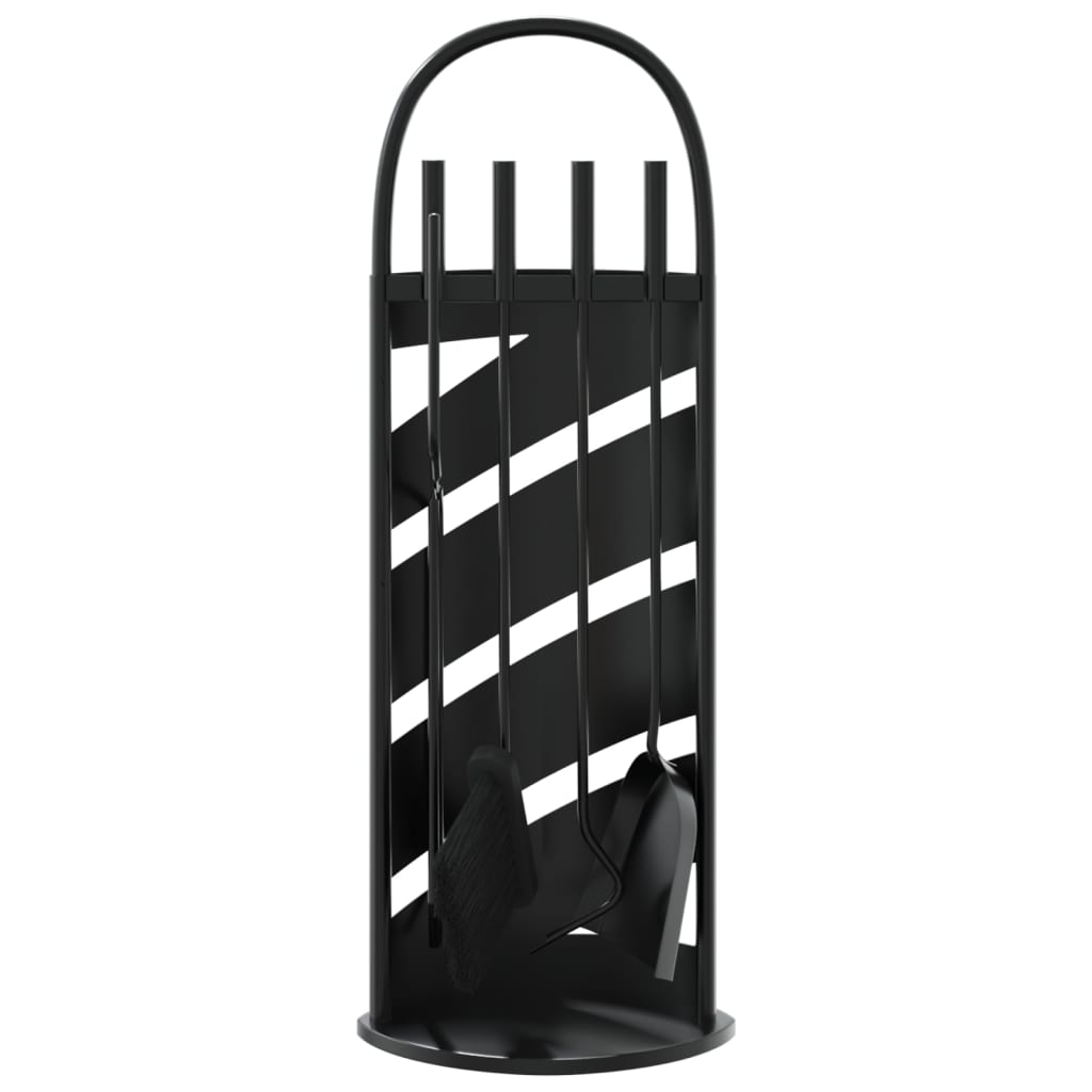 5-delat verktygsset för eldstad 23x15x66 cm stål