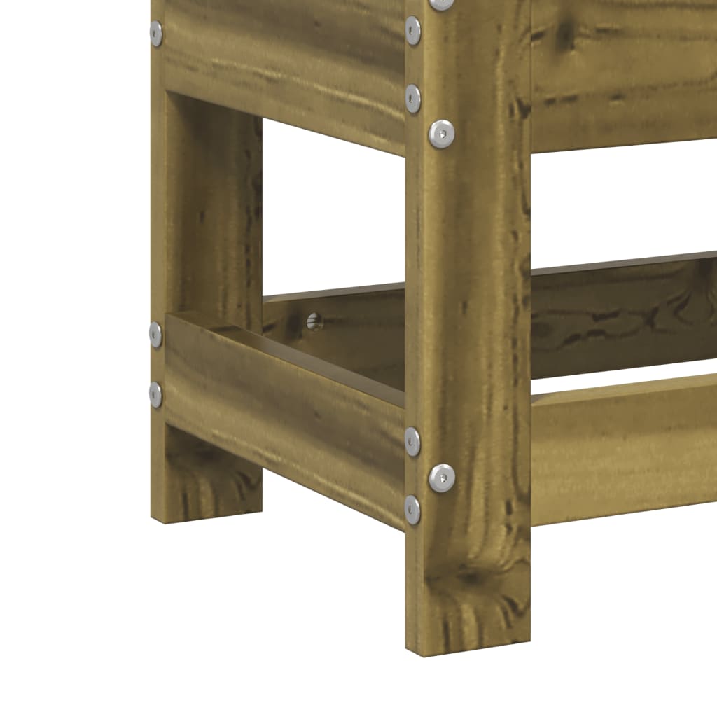 Trädgårdspall 62x30x32 cm impregnerad furu