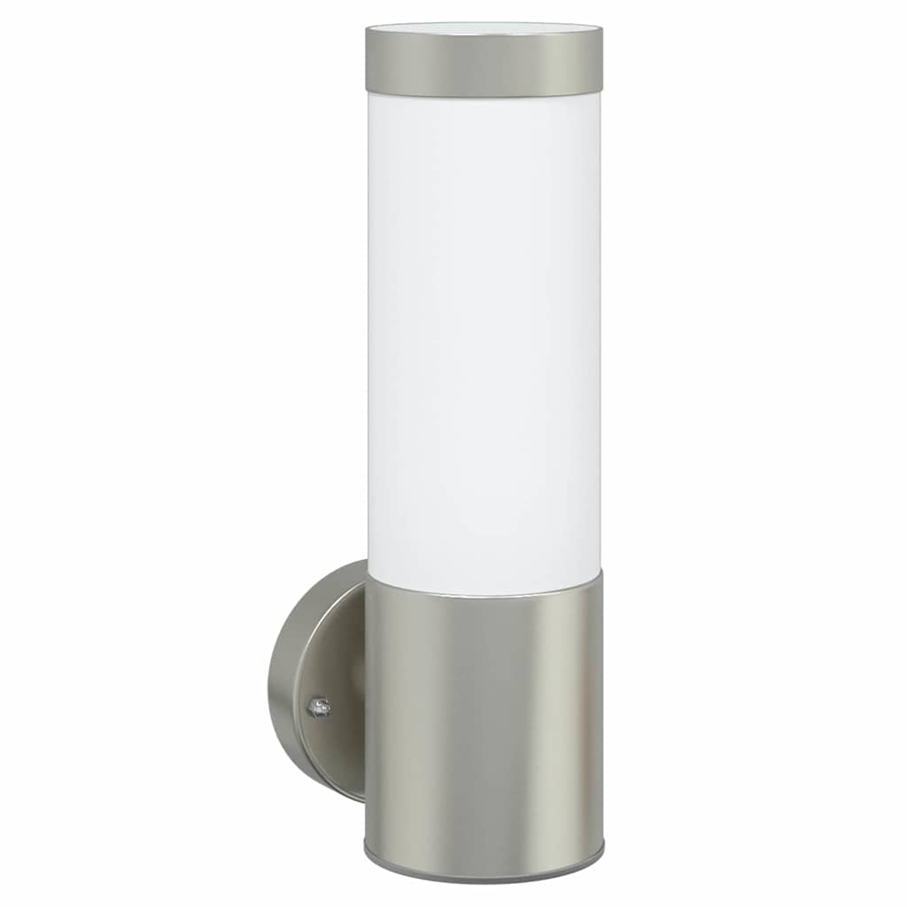Utomhusvägglampa Silver 12 x 7.5 x 27 cm Rostfritt stål