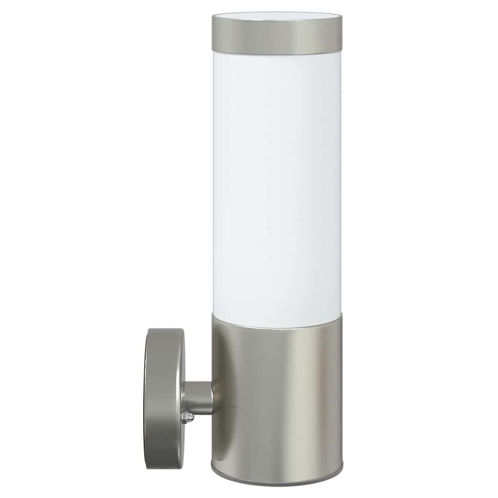 Utomhusvägglampa Silver 12 x 7.5 x 27 cm Rostfritt stål