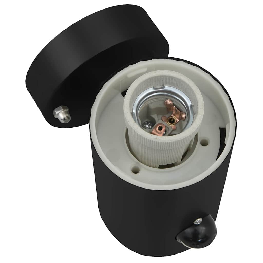 Utomhus vägglampor 2 pcs Svart 12 x 7.5 x 29 cm Rostfritt stål