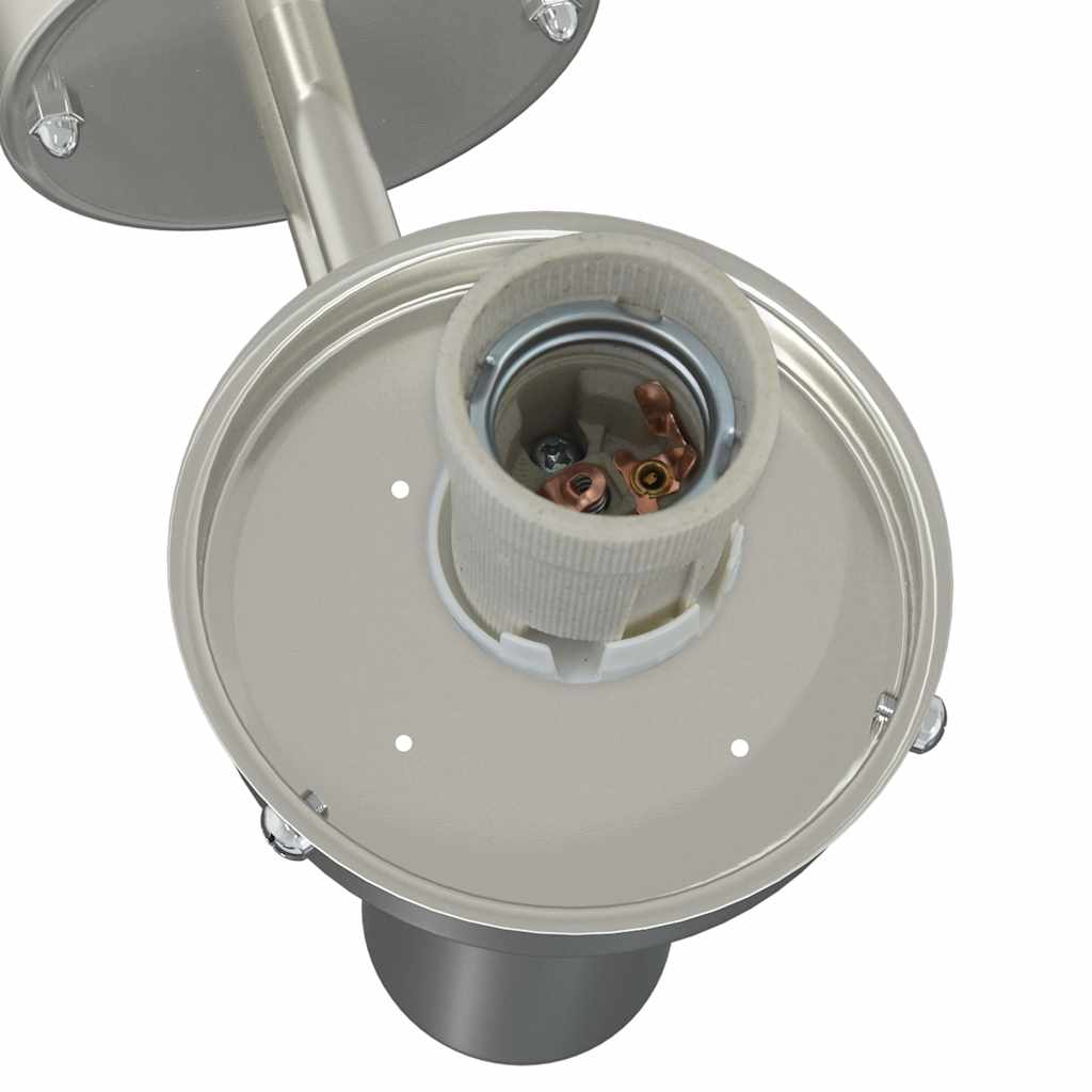 Utomhus vägglampa Silver 28 x 25 x 38 cm Rostfritt stål