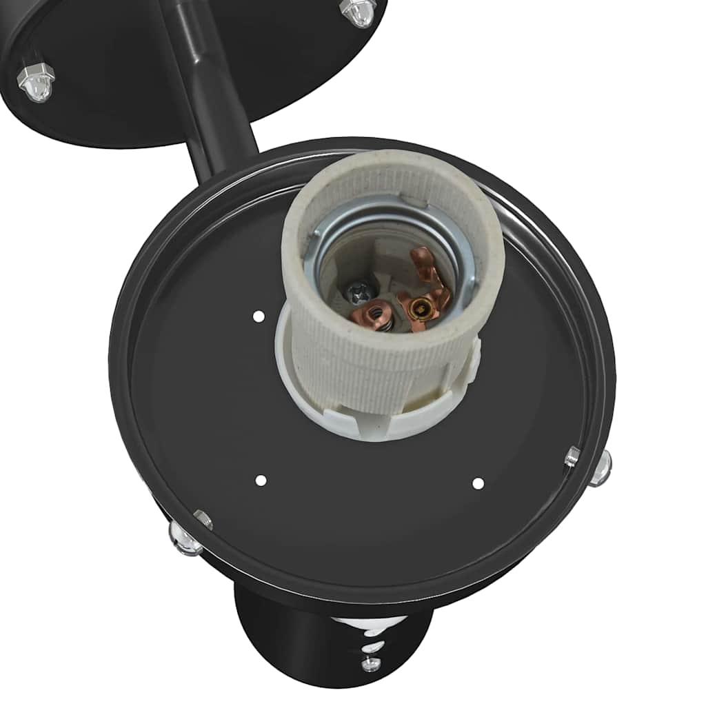 Utomhus vägglampor 2 pcs Svart 28 x 25 x 38 cm Rostfritt stål