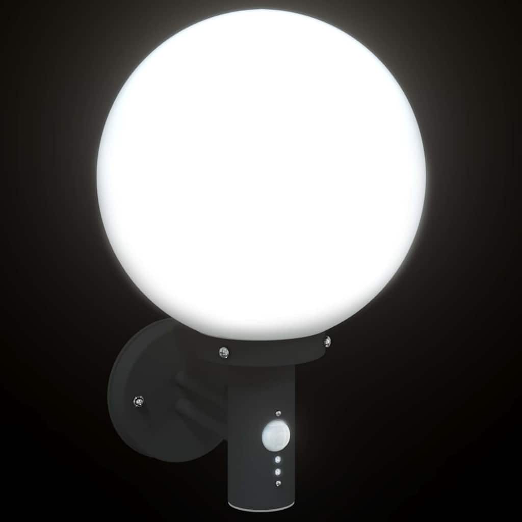 Utomhus vägglampor 2 pcs Svart 28 x 25 x 38 cm Rostfritt stål