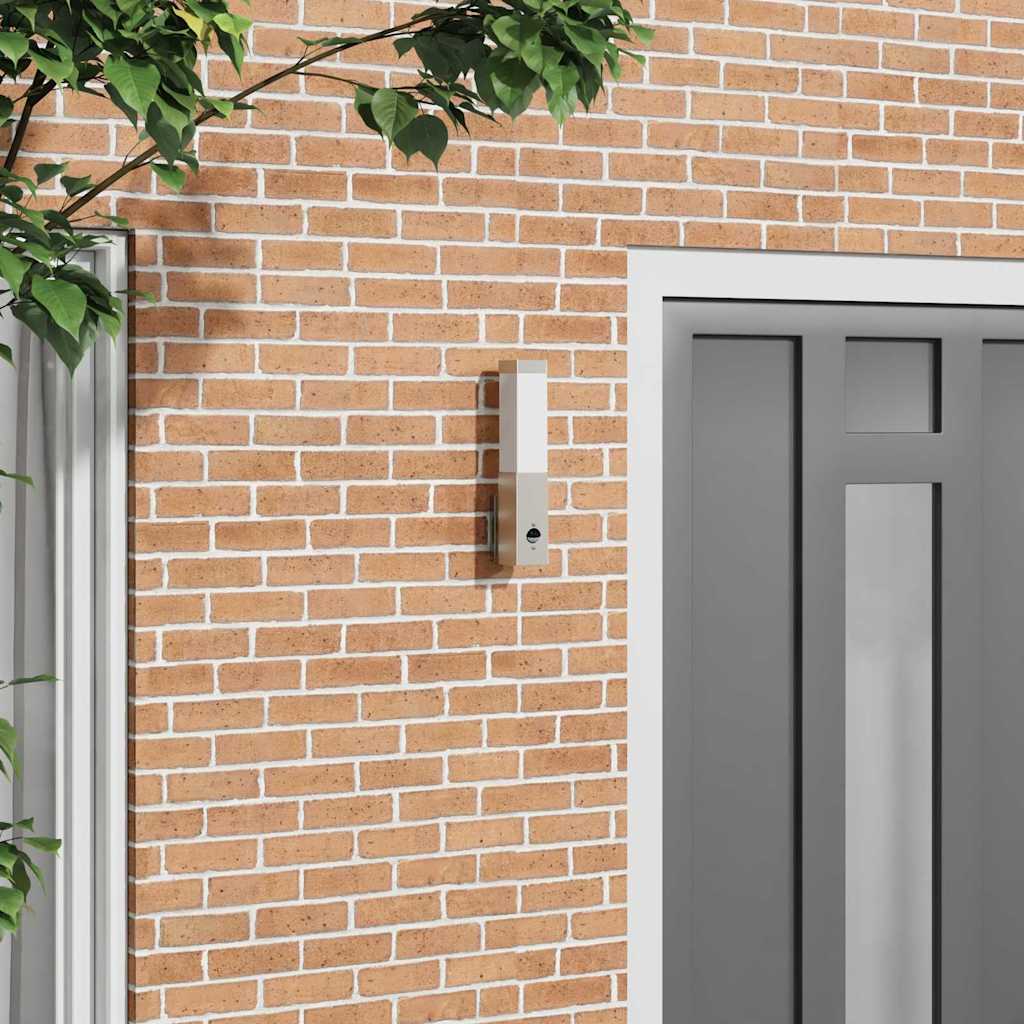 Utomhusvägglampa Silver 10.5 x 6 x 35 cm Rostfritt stål