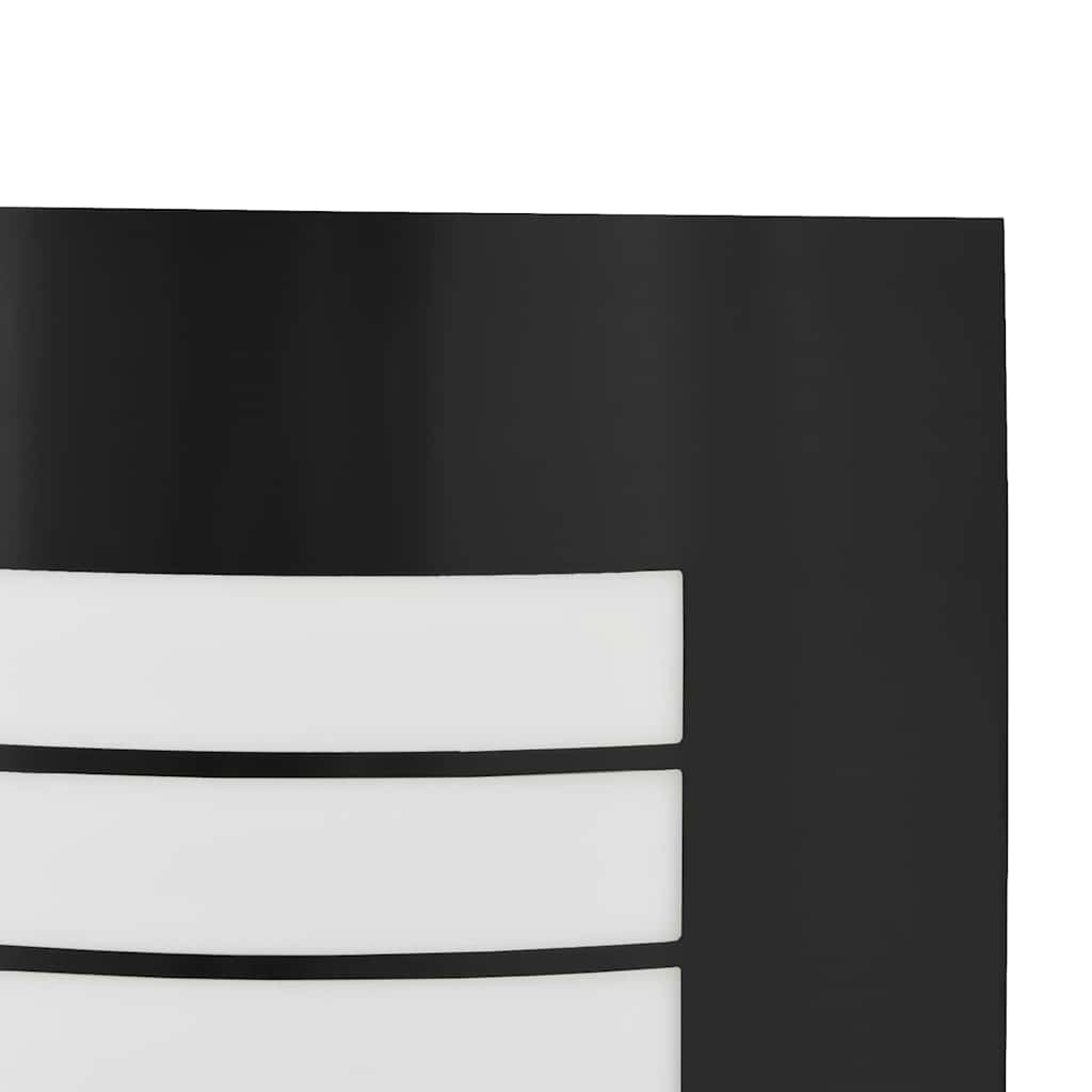 Utomhusvägglampa Svart 23.5 x 10.5 x 26 cm Rostfritt stål