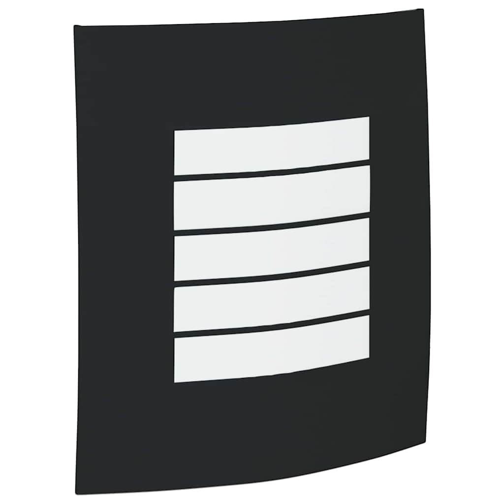 Utomhusvägglampa Svart 23.5 x 10.5 x 26 cm Rostfritt stål