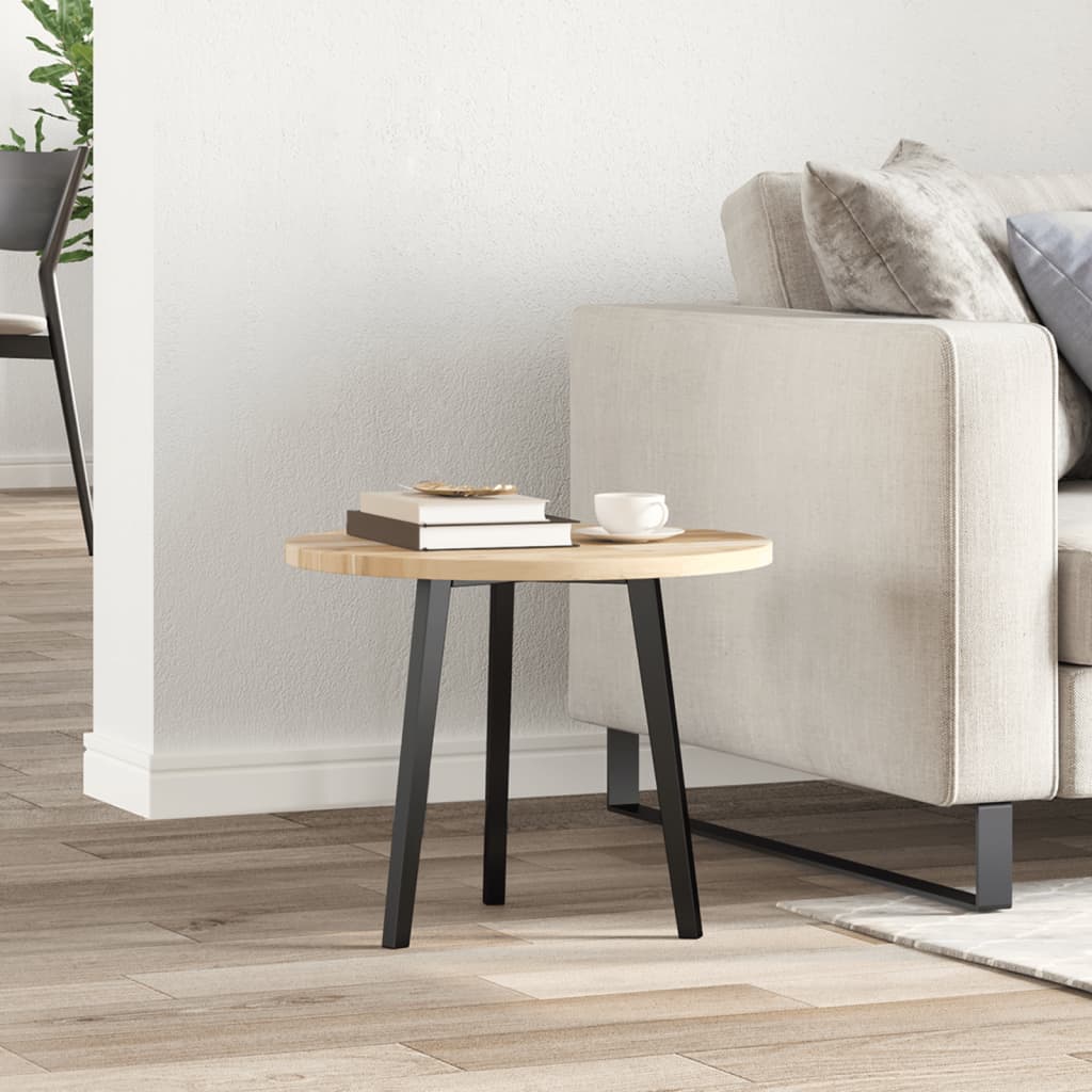 Bordsskiva rund Ø50x2 cm massivt akaciaträ